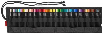 Színesceruza készlet, háromszögletű, FABER-CASTELL "Black Edition", 72 különböző szín