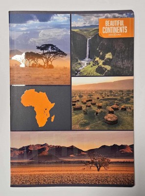 Ars Una Beautiful Continents A/4 extra kapcsos füzet-vonalas - Africa