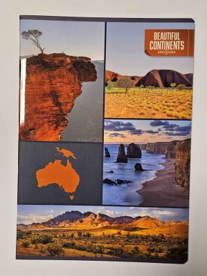 Ars Una Beautiful Continents A/4 extra kapcsos füzet-vonalas - Australia