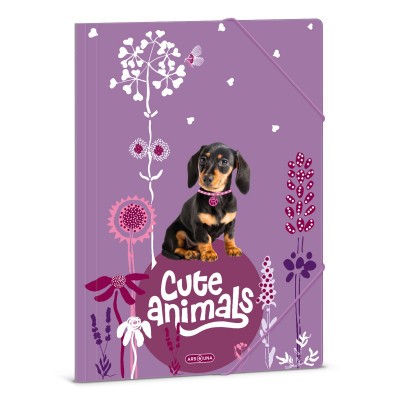Ars Una Cute Animals-puppy A/4 gumis dosszié