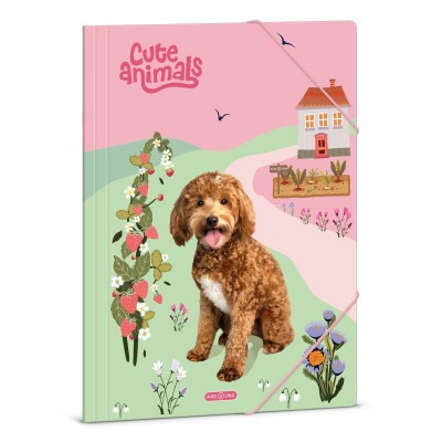 Ars Una Cute Animals-doggie A/4 gumis dosszié