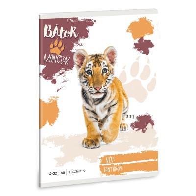 Ars Una Bátor Mancsok - tigris A/5 1. oszt. füzet 14-32