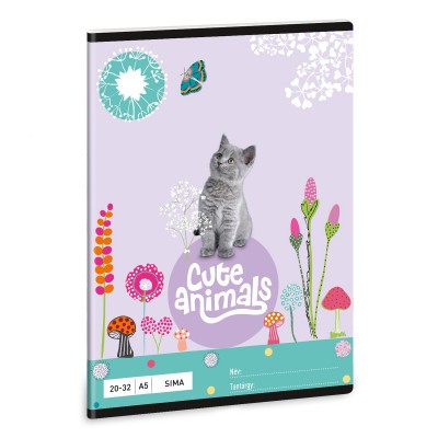 Ars Una Cute Animals-kitten A/5 sima füzet 20-32