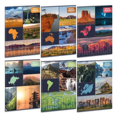 Ars Una Beautiful Continents A/4 extra kapcsos füzet-sima