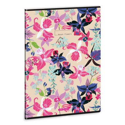 Ars Una Beach Flower A/4 extra kapcsos füzet-sima