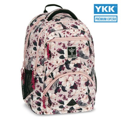 Ars Una Flowery pink ergonomikus hátizsák 27 L