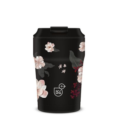 Ars Una thermo bögre-350ml - Flowery black