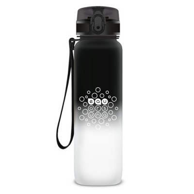 Ars Una BPA-mentes színátmenetes motivációs kulacs matt - 1000 ml - Black&amp;White