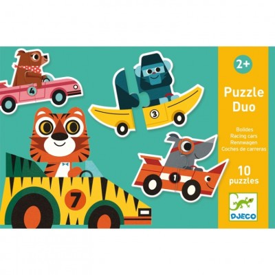 Párosító puzzle - Autós - Racing cars