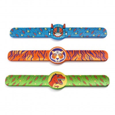 Rácsapós karkötő - Dínó, Tigris, Szuperhős - Winding bracelets dino, tiger, superhero