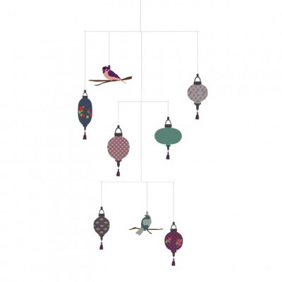 Szélmobil függődísz - Lampionok - Lanterns (FSC)