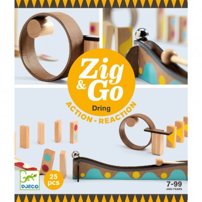 Építőjáték - Sokasodó csengető, 25 db-os - Zig and Go - Dring