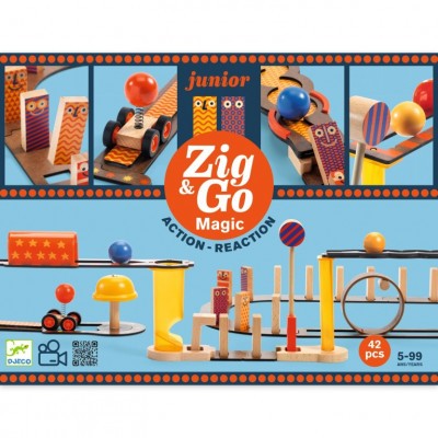 Építőjáték - Varázslatos, 43 db-os - Zig and Go Junior - Magic