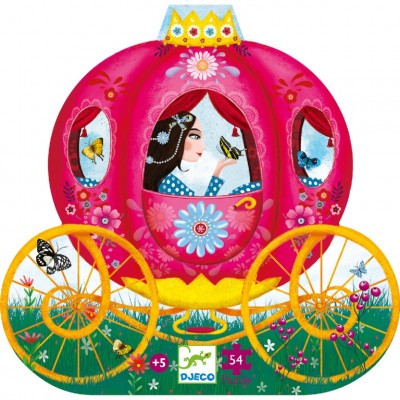 Formadobozos puzzle - Elise hintója, 54 db-os - Elise Carriage