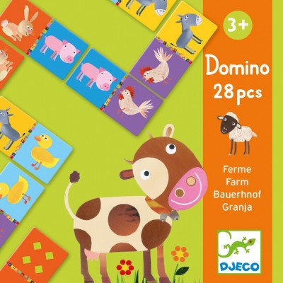 Domino játék - Tanya, 28 db-os - Farm