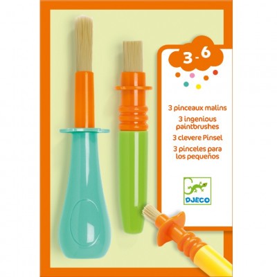 Marok ecset készlet - 3 féle ügyes ecset gyerekeknek - 3 ingenious paintbrushes
