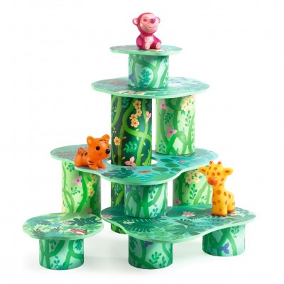 Toronyépítő játék - Csövek és lemezek - TopaniTube