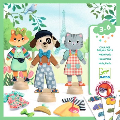 Papírbaba öltöztető - Stílusosan Párizsban - Bonjour Paris
