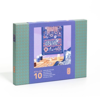 Műterem 10 - Selyem festés, Tigrisek - Atelier 10, Silk Painting