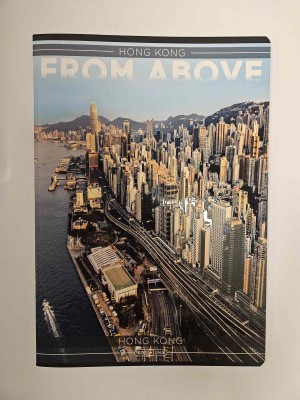 Ars Una Cities from above A/4 extra kapcsos füzet-négyzethálós - Hong Kong