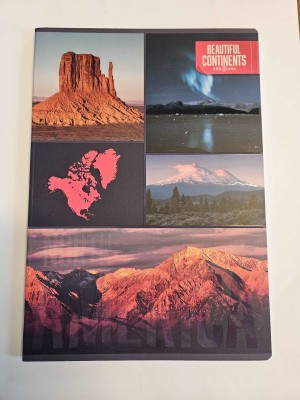 Ars Una Beautiful Continents A/4 extra kapcsos füzet-négyzethálós - North America