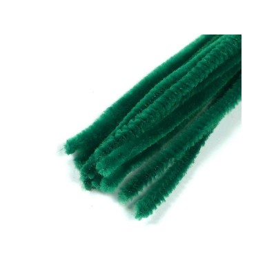 Zsenília, 30 cm - sötétzöld, 10 db