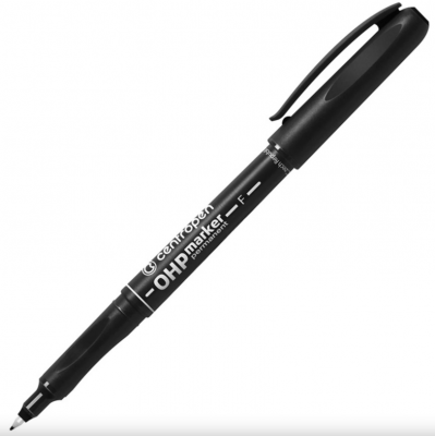 Alkoholos marker, 0,6mm, F, Centropen, fekete