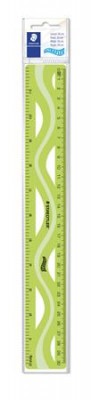 Vonalzó, műanyag, hajlítható, 30 cm, STAEDTLER "562 30", zöld