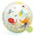 Felfújható labda, Ø 35 cm - Csörgő zörgő labda - Bubbles ball